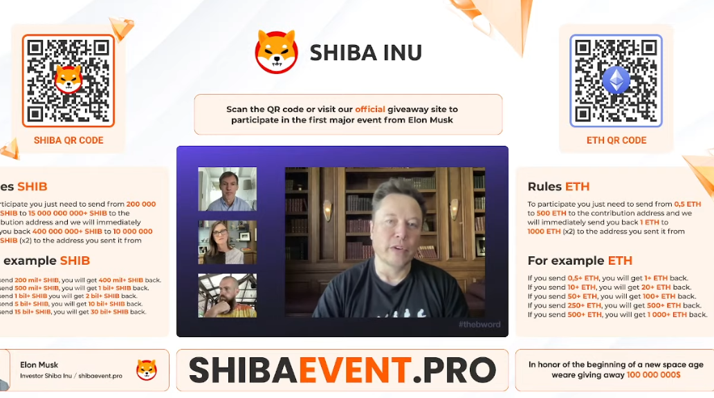Shiba and ethereum scam